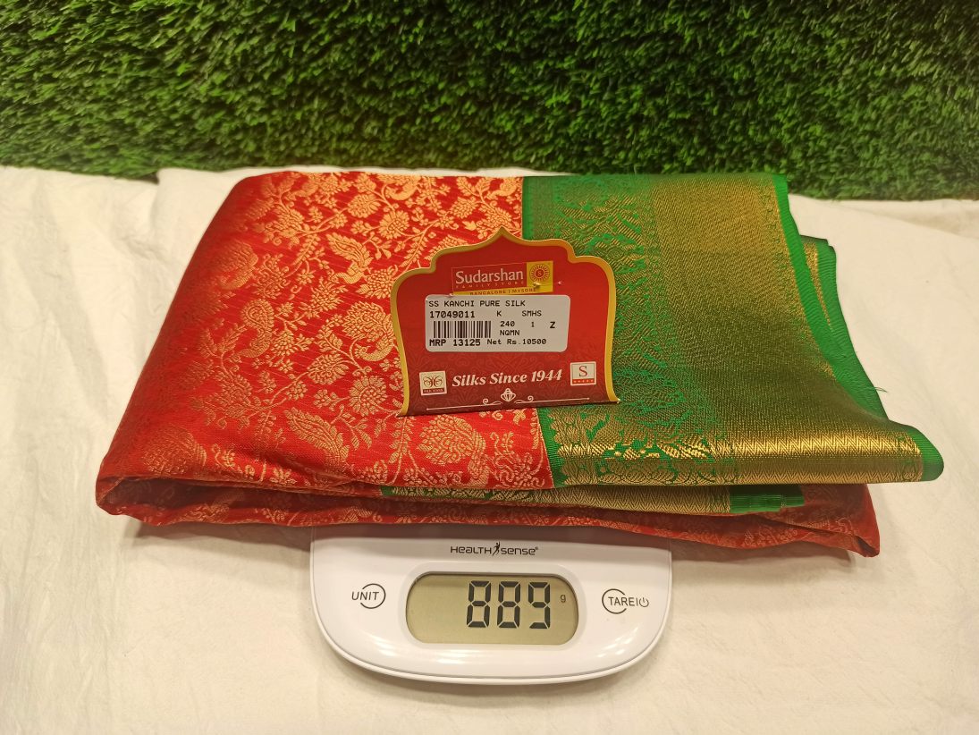 Pure Kanchipuram Silk Saree.