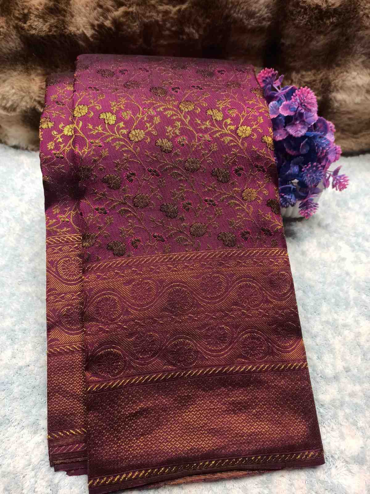 Pure Kanchipuram Silk Saree.