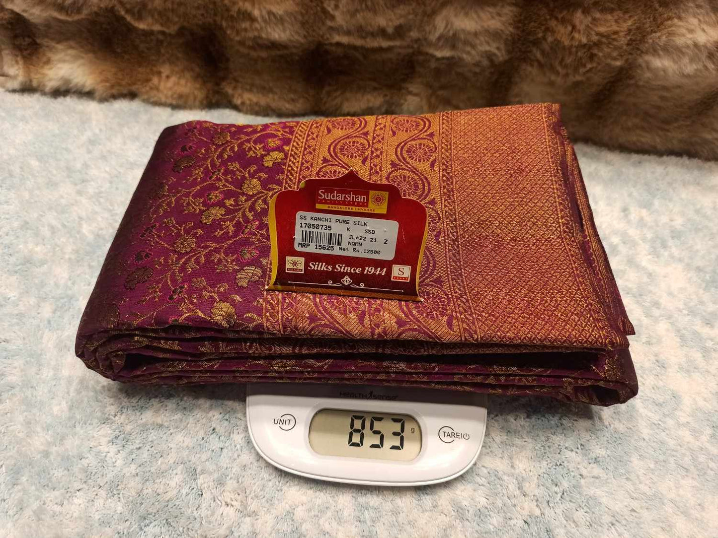 Pure Kanchipuram Silk Saree.