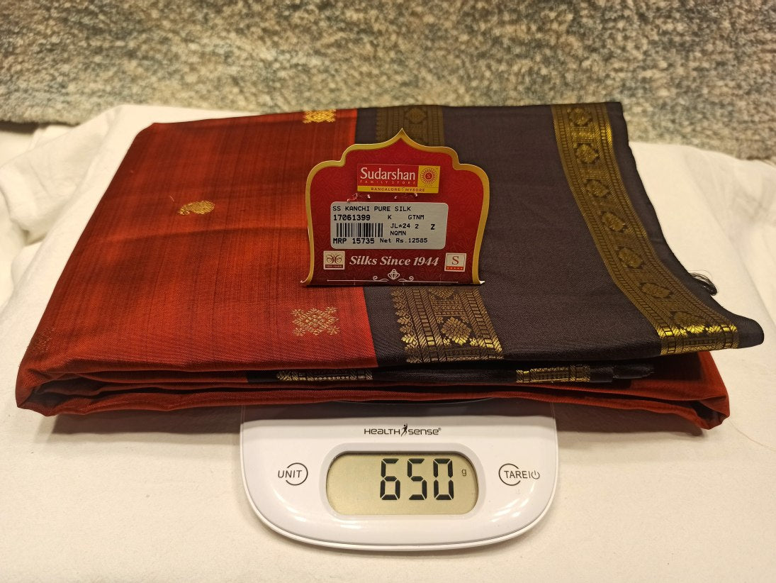Pure Kanchipuram Silk Saree.