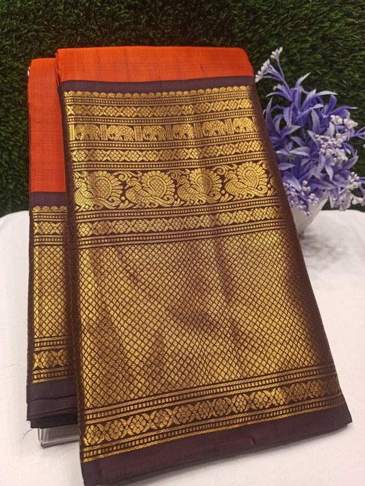 Pure Kanchipuram Silk Saree.