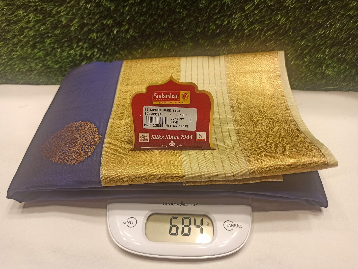 Pure Kanchipuram Silk Saree.