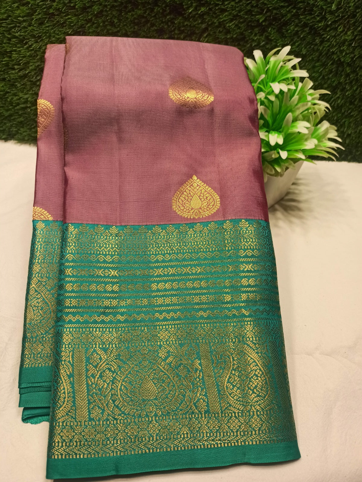 Pure Kanchipuram Silk Saree.