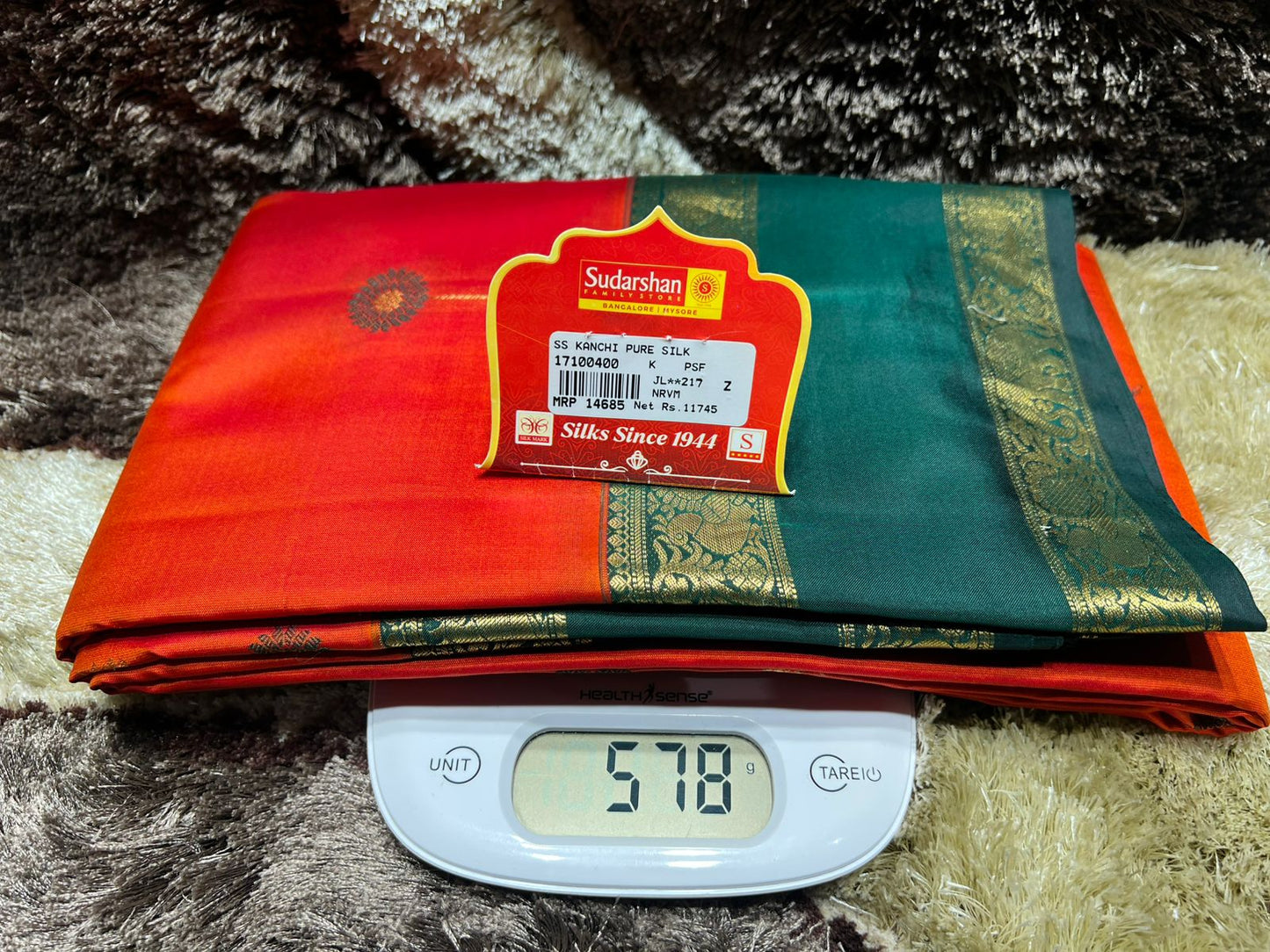 Pure Kanchipuram Silk Saree