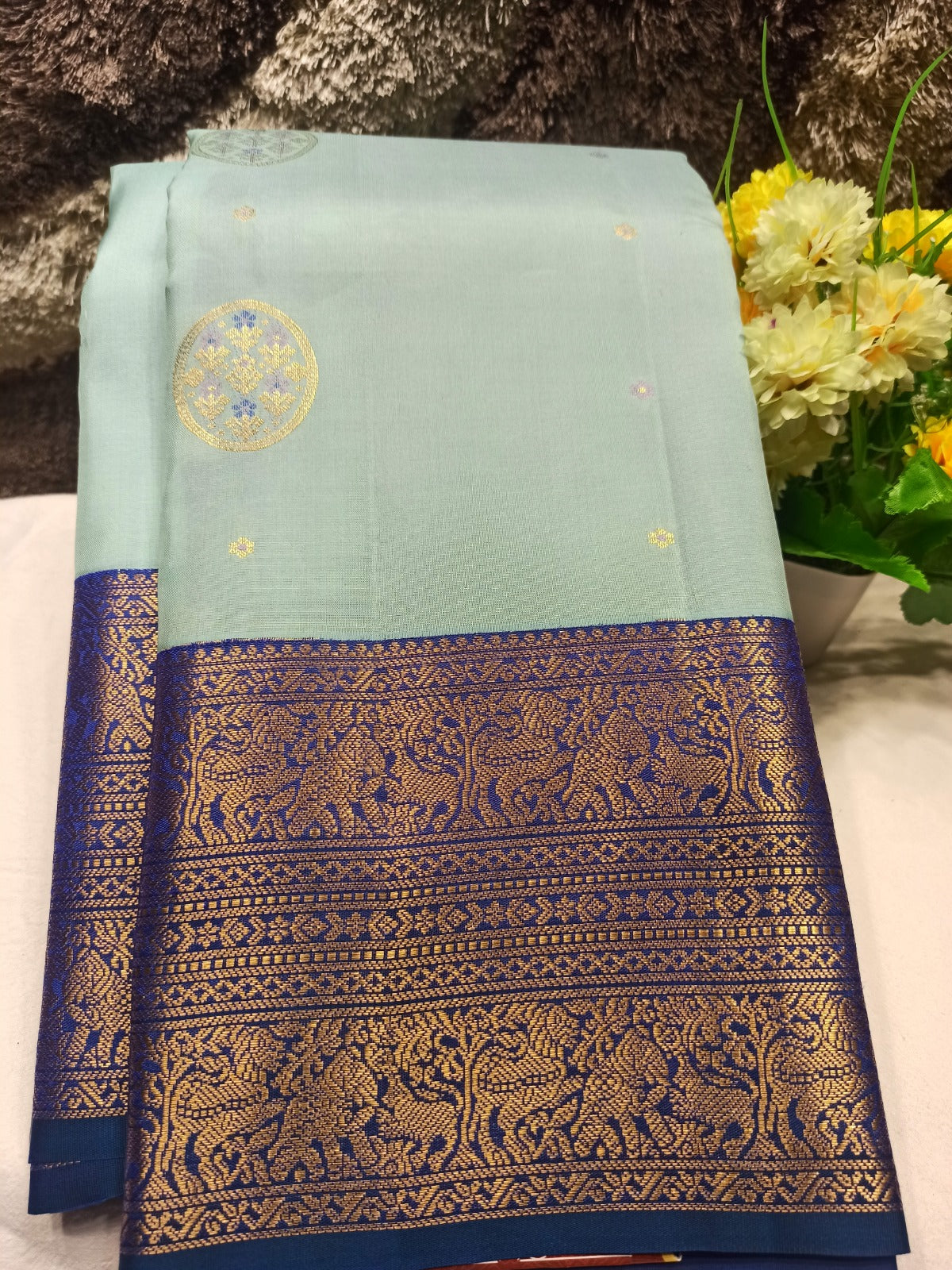 Pure Kanchipuram Silk Saree.