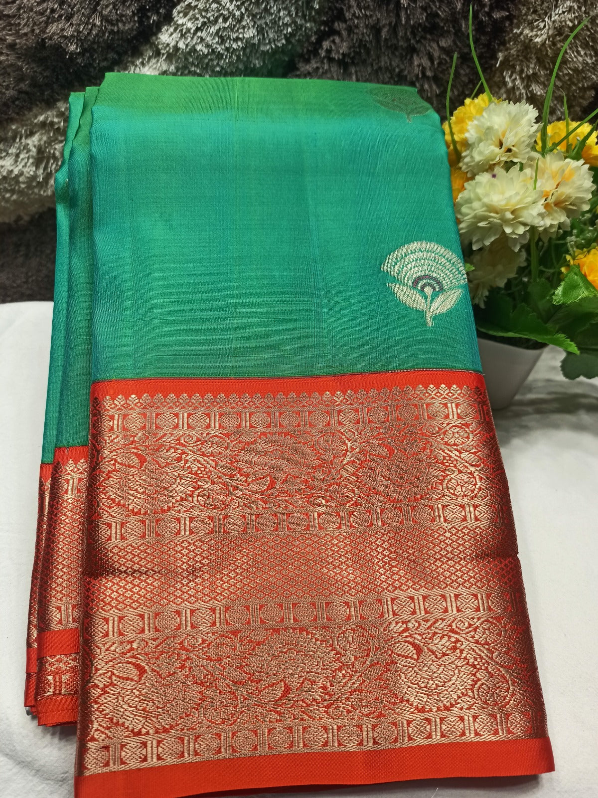 Pure Kanchipuram Silk Saree.