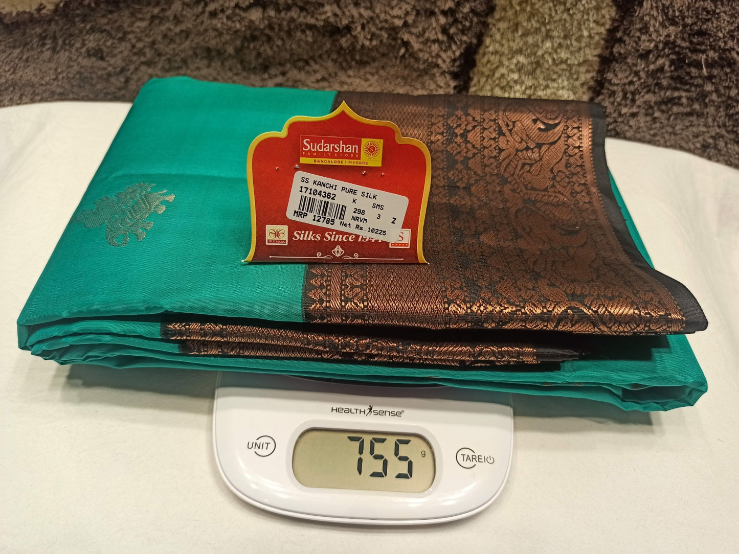 Pure Kanchipuram Silk Saree.