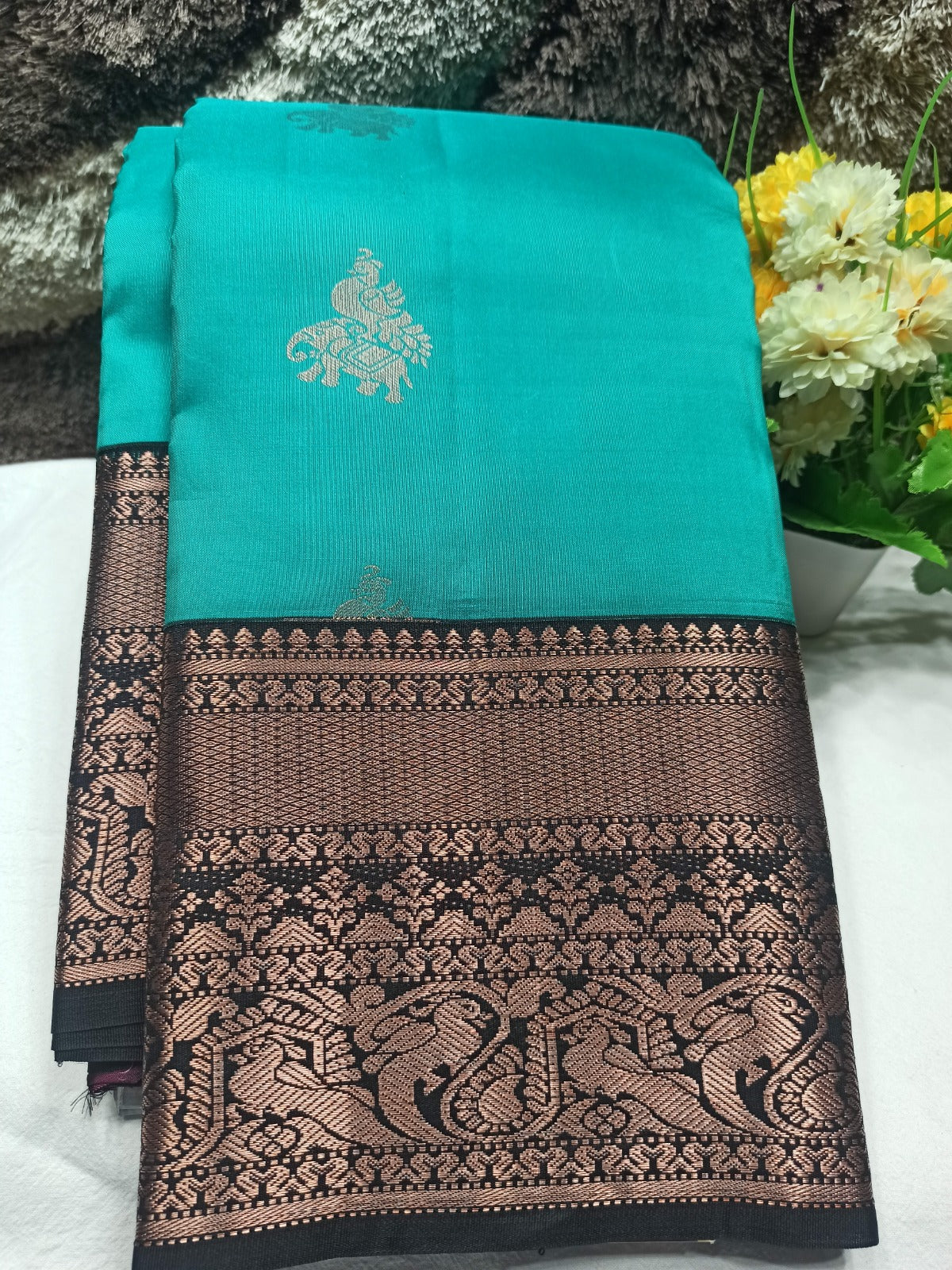 Pure Kanchipuram Silk Saree.