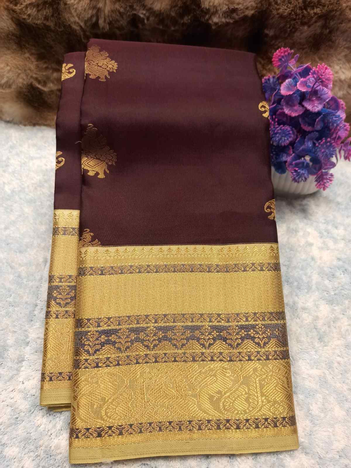 Pure Kanchipuram Silk Saree.