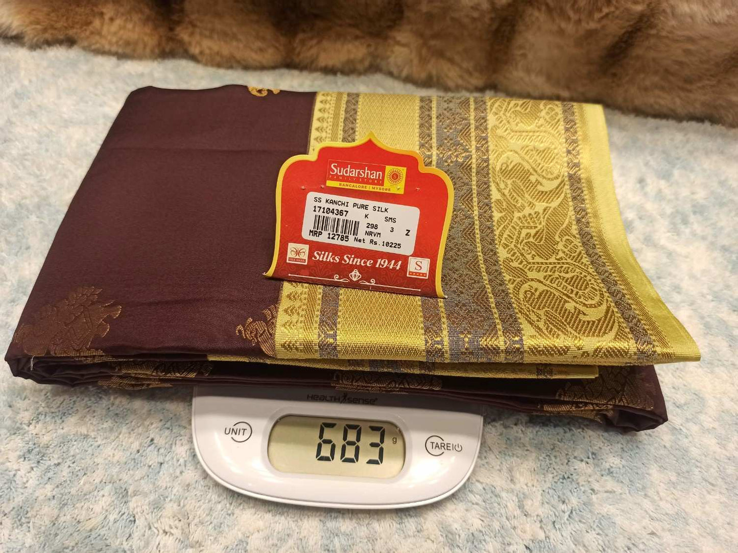 Pure Kanchipuram Silk Saree.