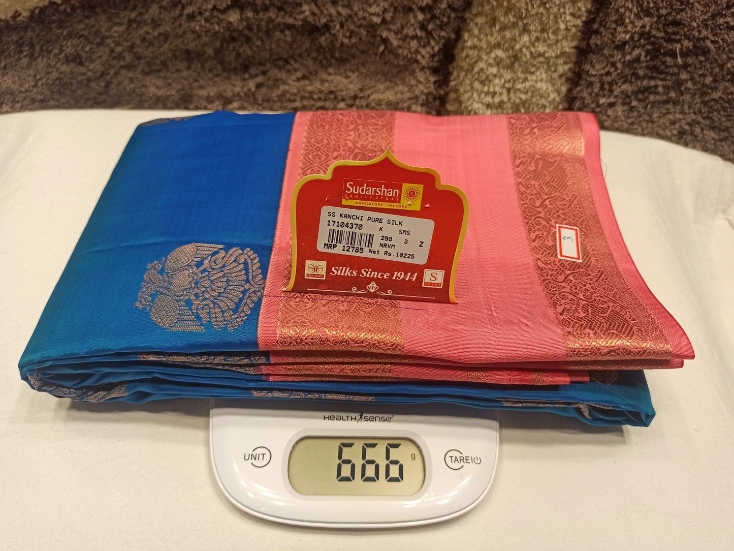 Pure Kanchipuram Silk Saree.