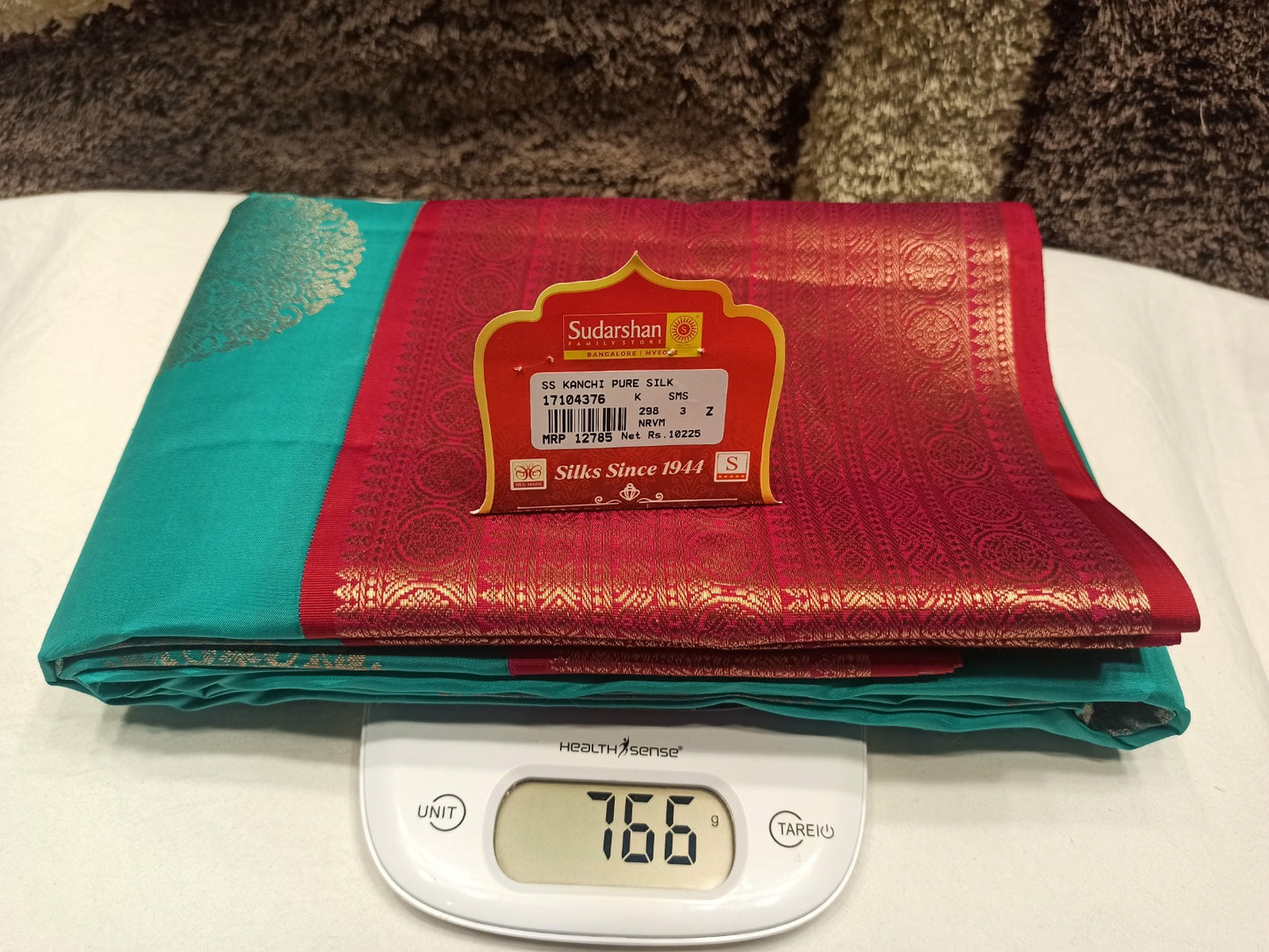 Pure Kanchipuram Silk Saree.