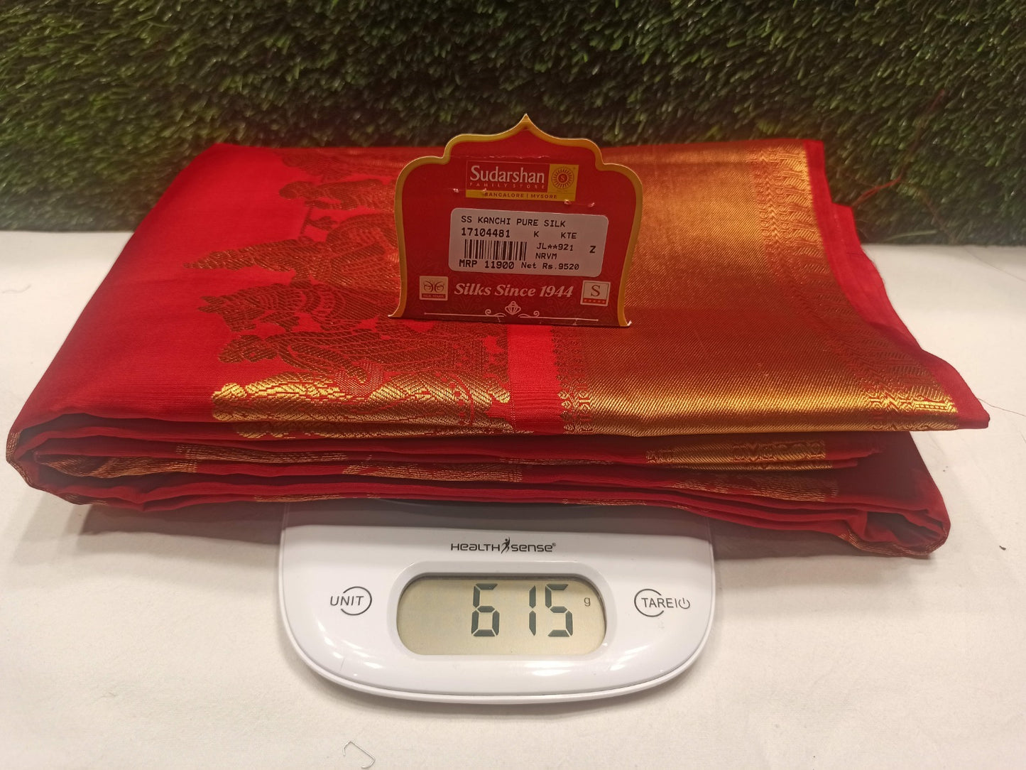 Pure Kanchipuram Silk Saree.