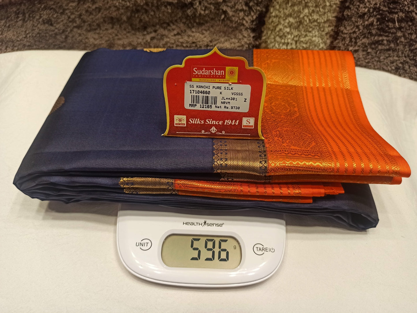 Pure Kanchipuram Silk Saree.