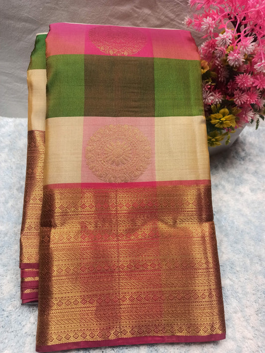 Pure Kanchipuram Silk Saree.