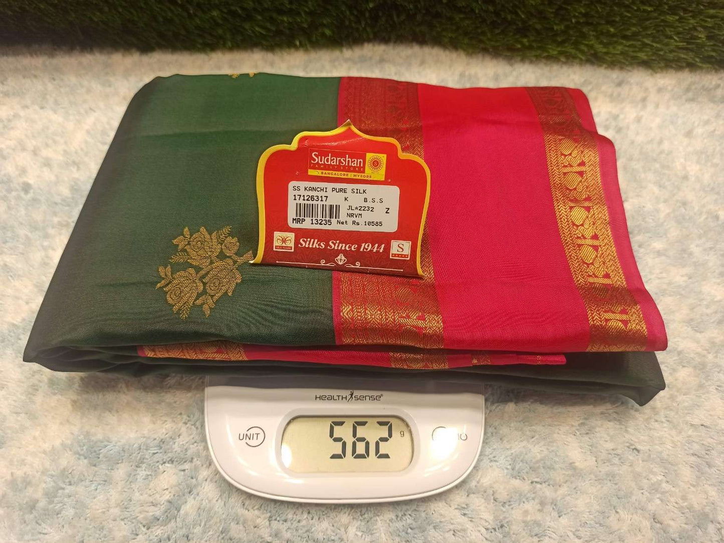 Pure Kanchipuram Silk Saree.