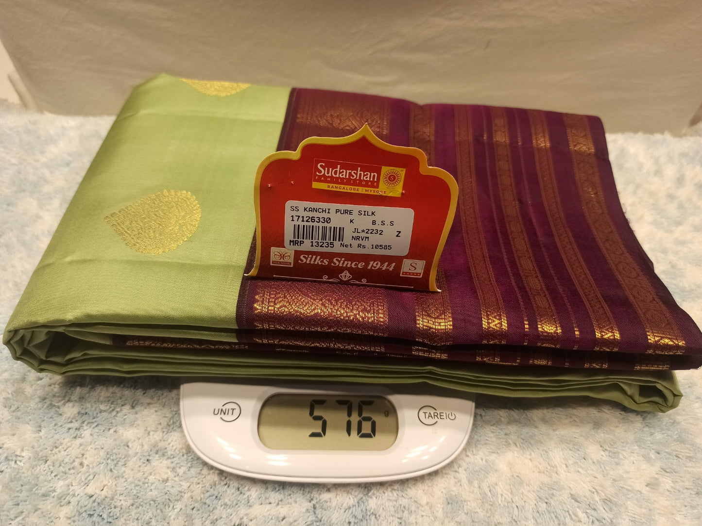 Pure Kanchipuram Silk Saree.