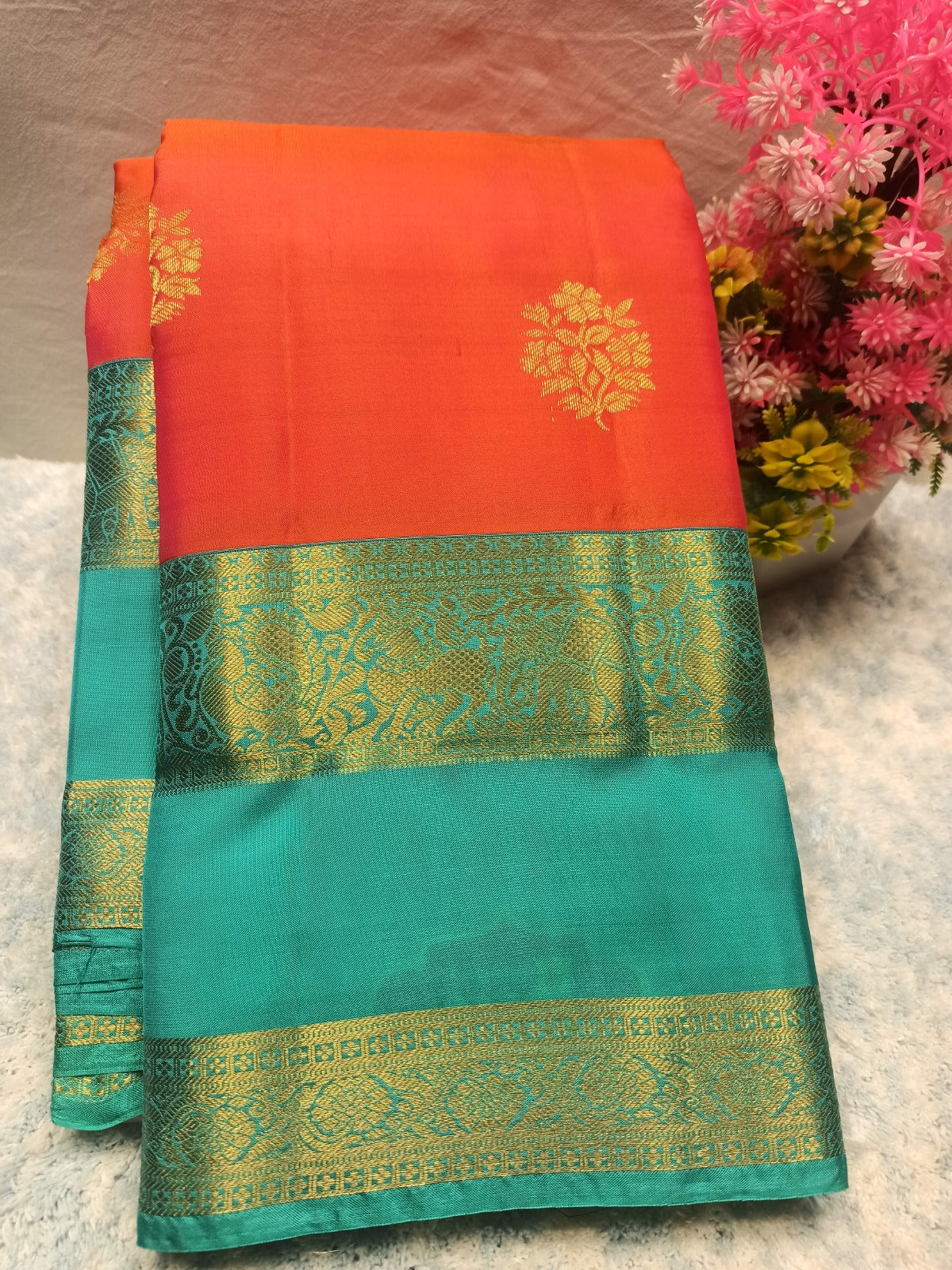 Pure Kanchipuram Silk Saree.
