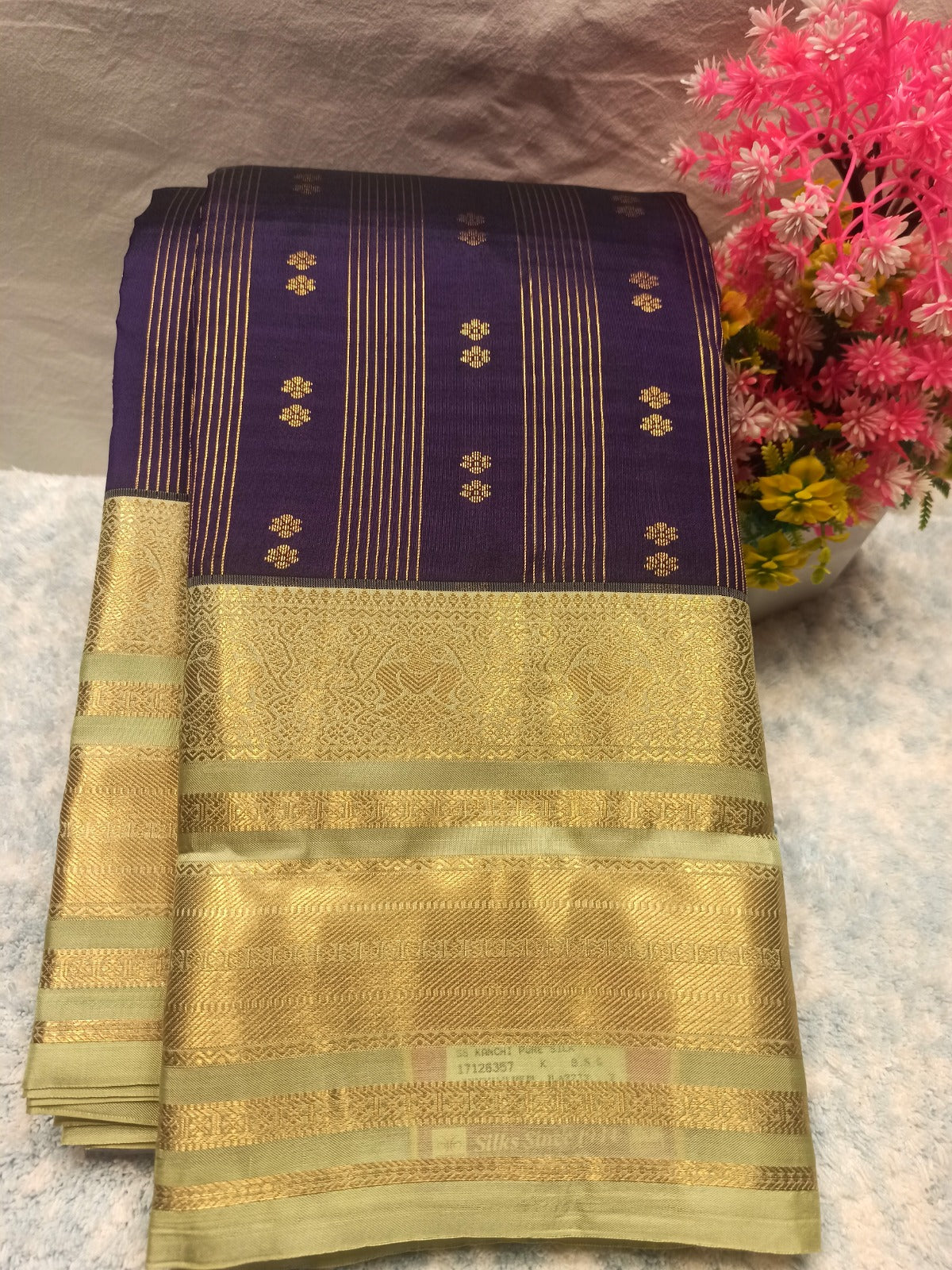 Pure Kanchipuram Silk Saree.