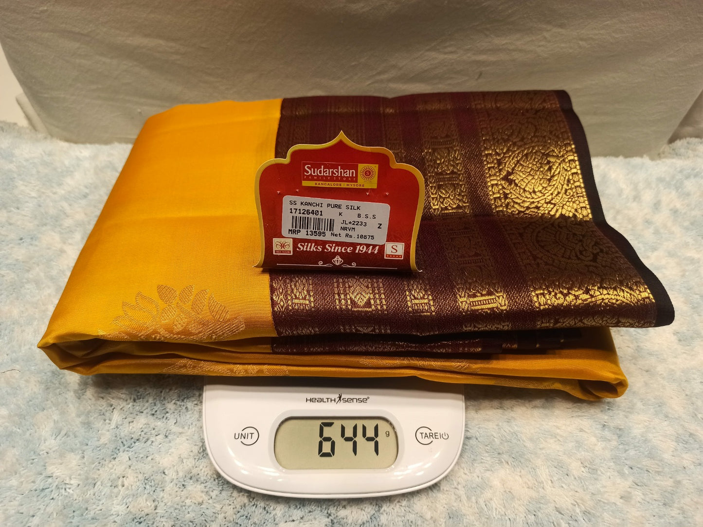 Pure Kanchipuram Silk Saree.