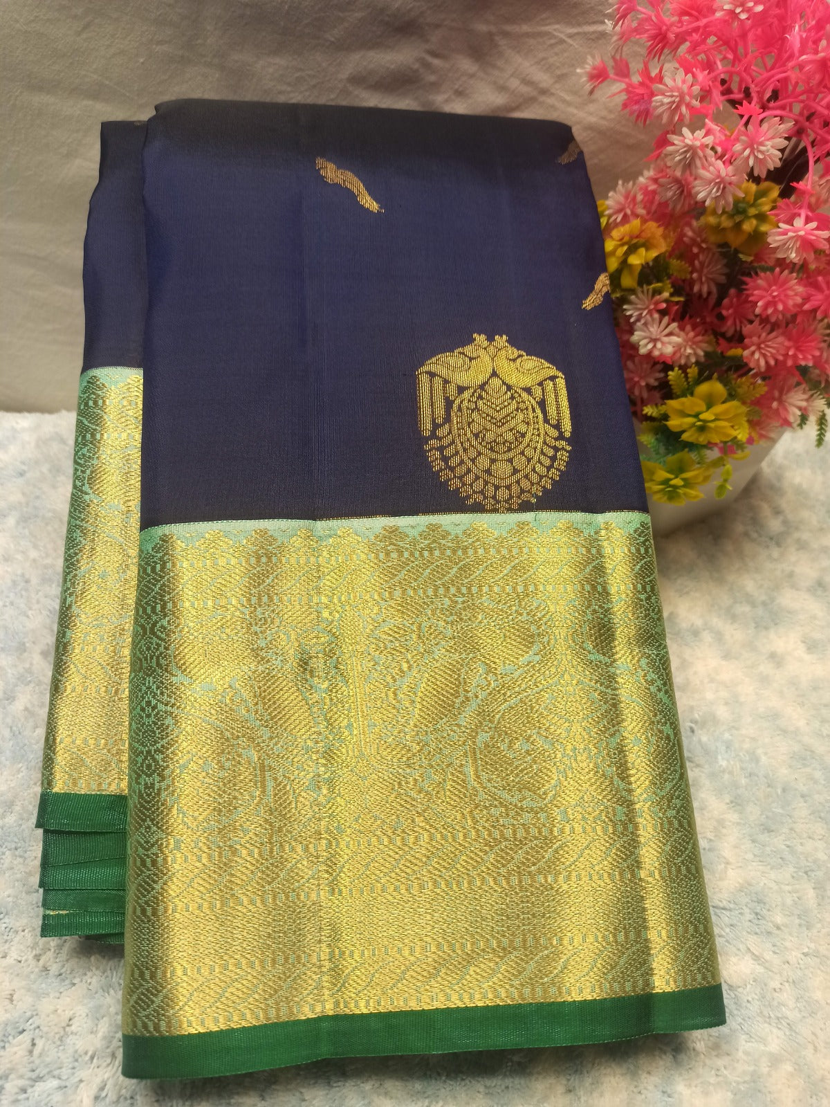 Pure Kanchipuram Silk Saree.