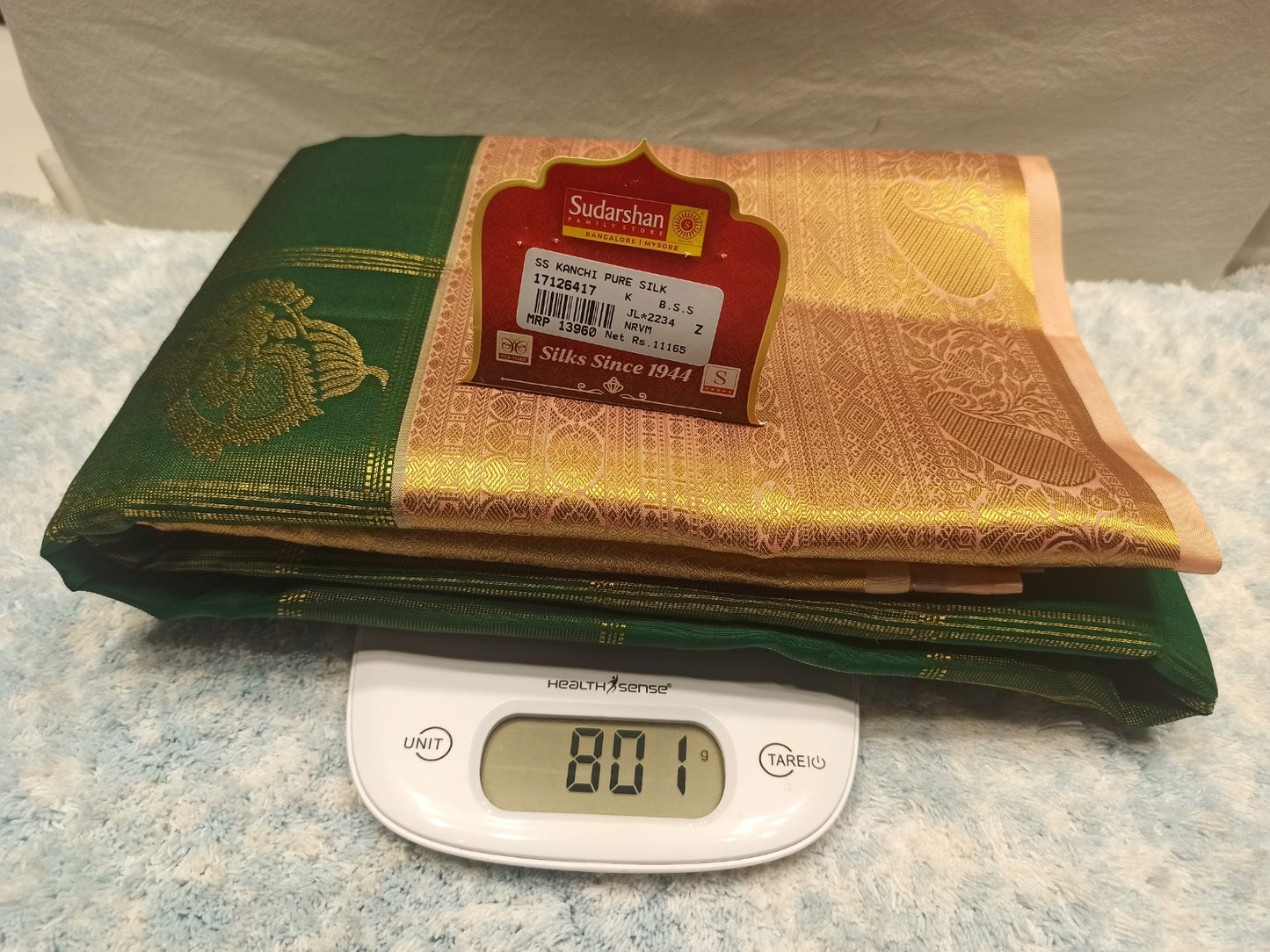 Pure Kanchipuram Silk Saree.