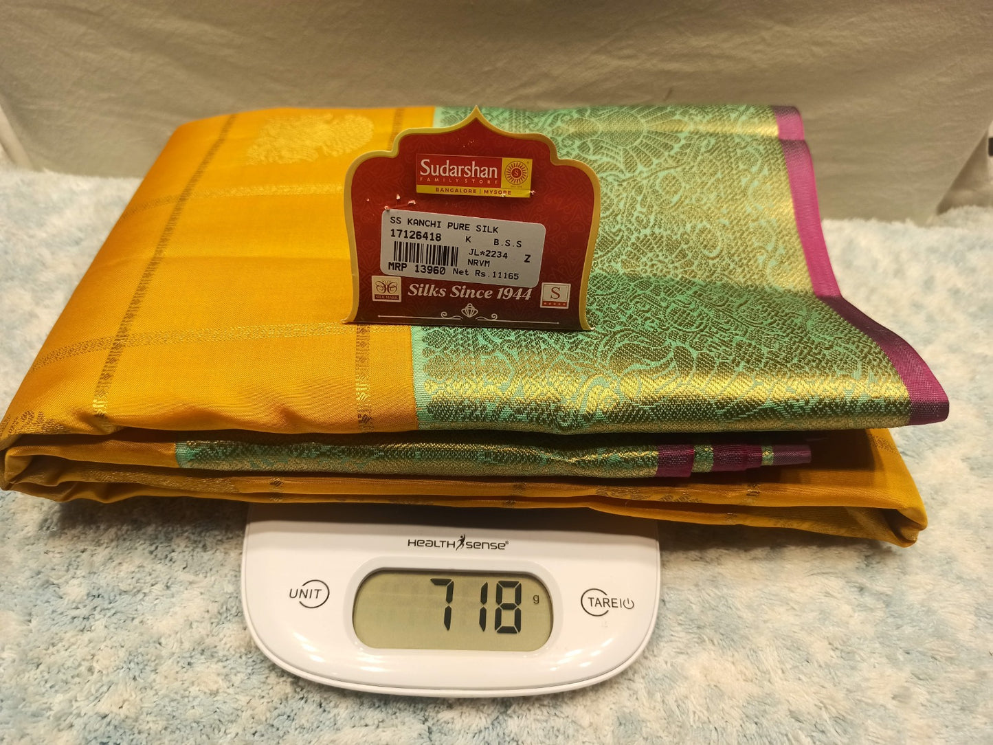 Pure Kanchipuram Silk Saree.