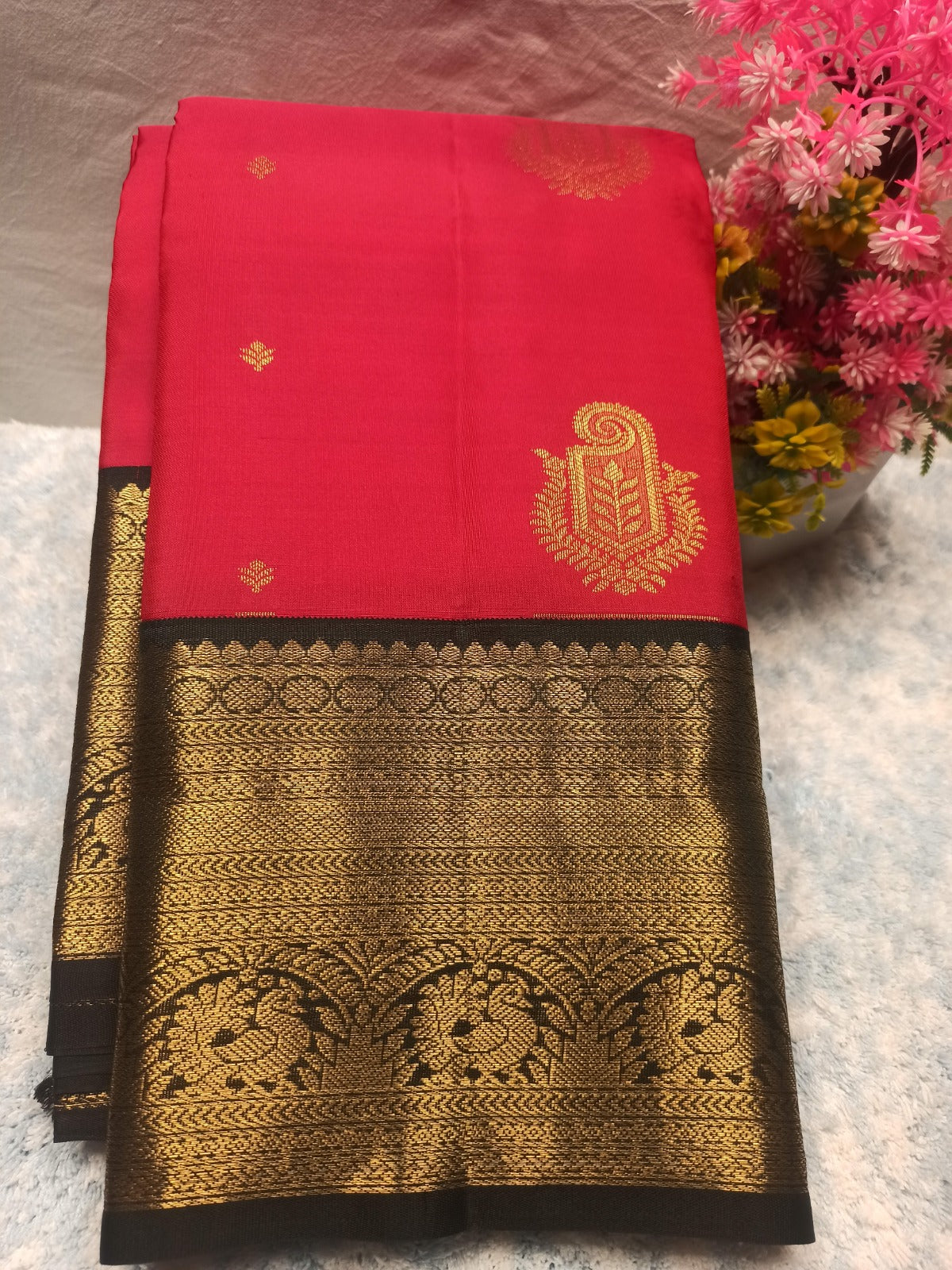 Pure Kanchipuram Silk Saree.