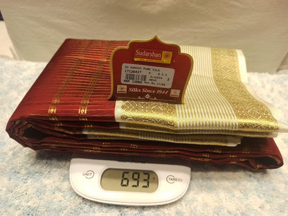 Pure Kanchipuram Silk Saree.