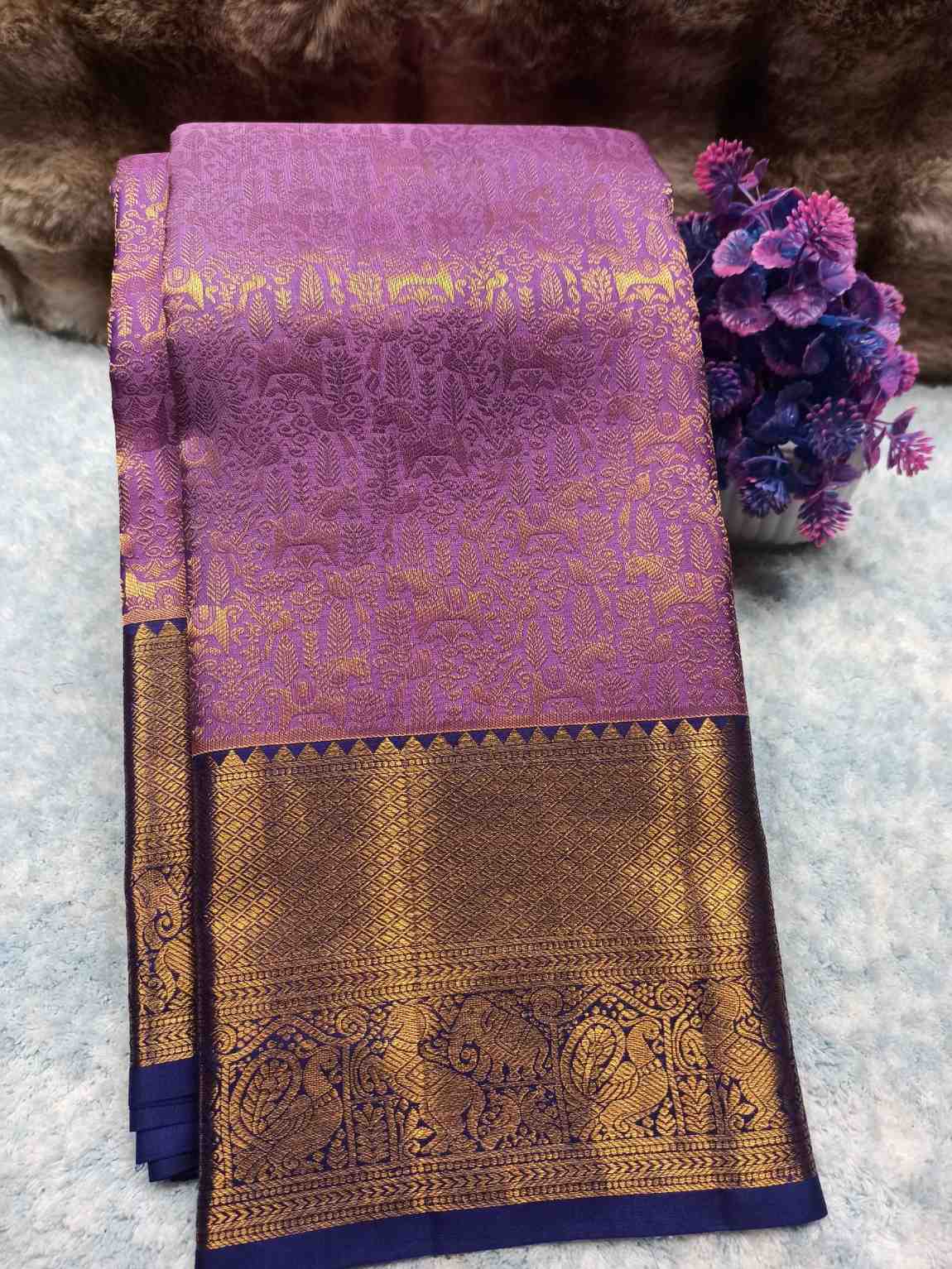 Pure Kanchipuram Silk Saree.