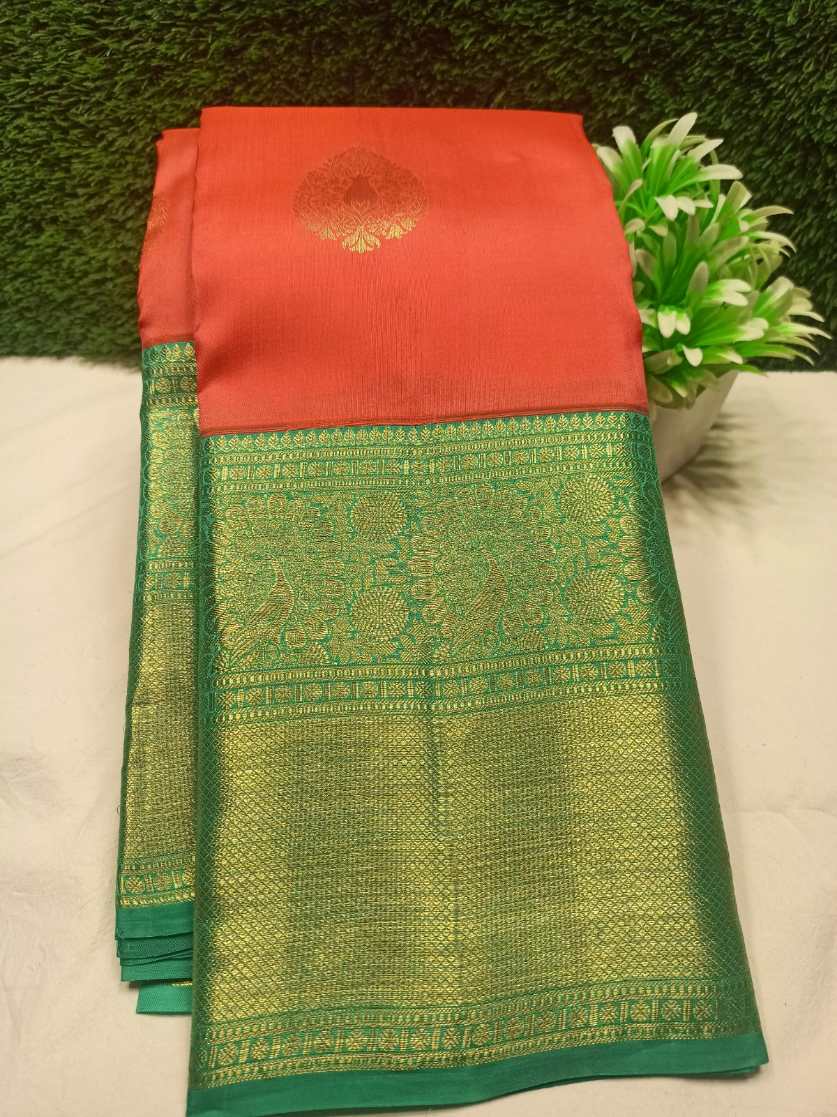 Pure Kanchipuram Silk Saree.