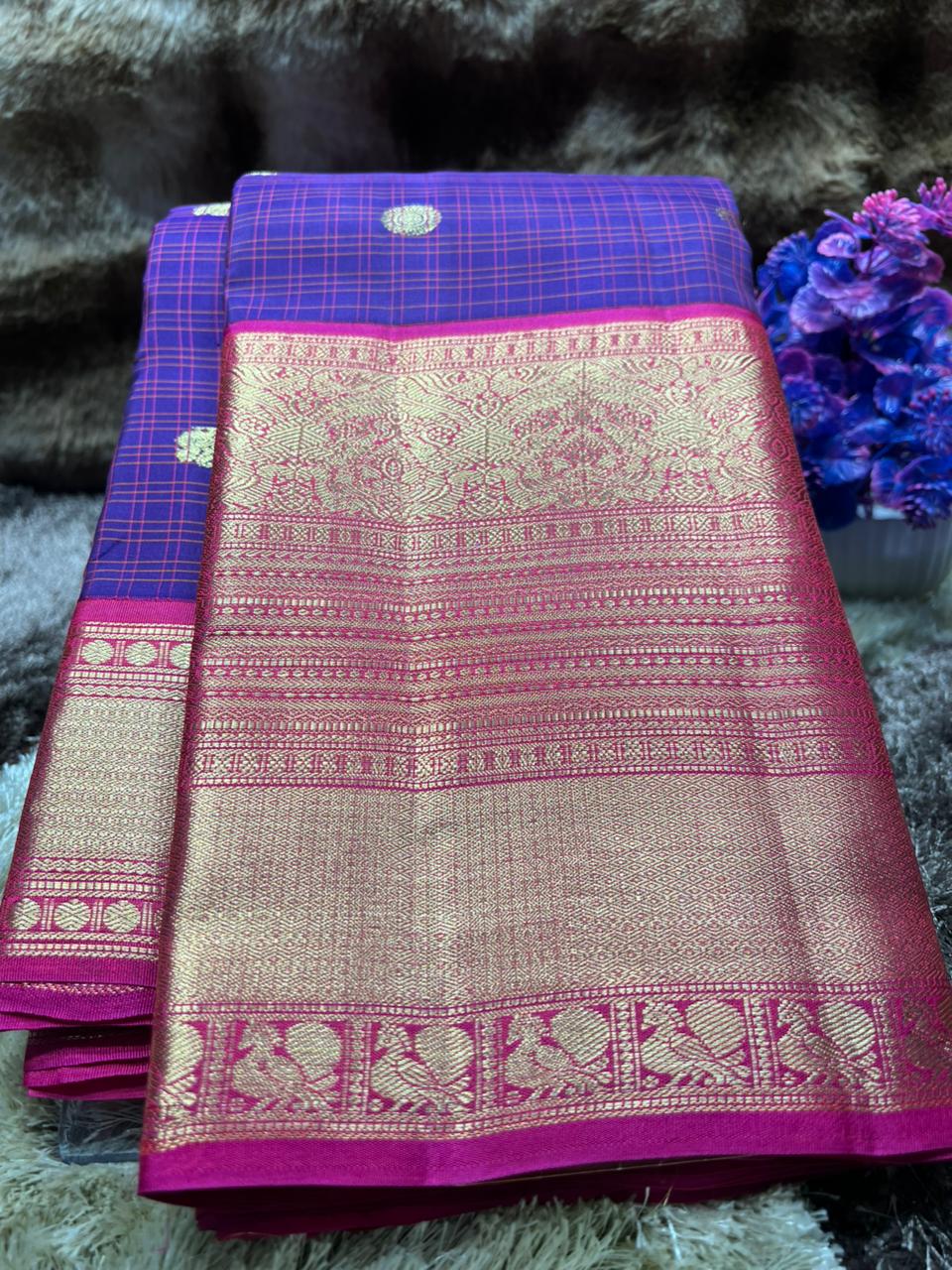 Pure Kanchipuram Silk Saree.