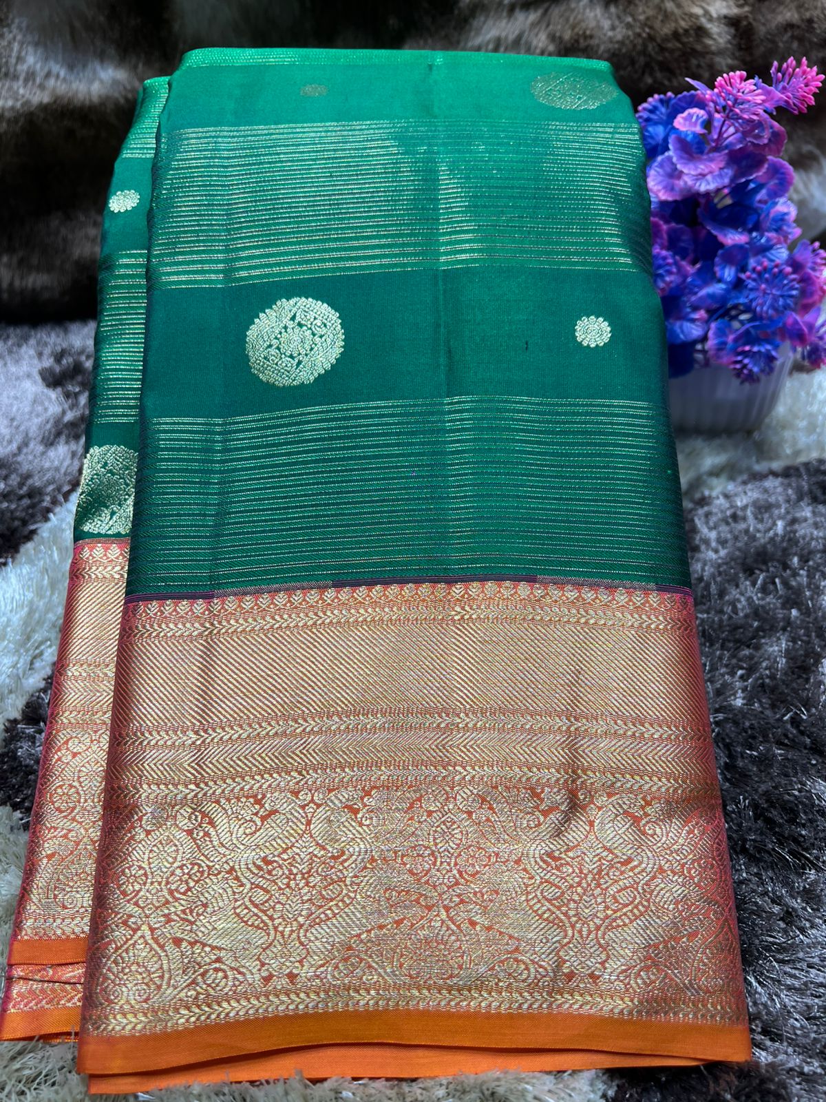 Pure Kanchipuram Silk Saree.
