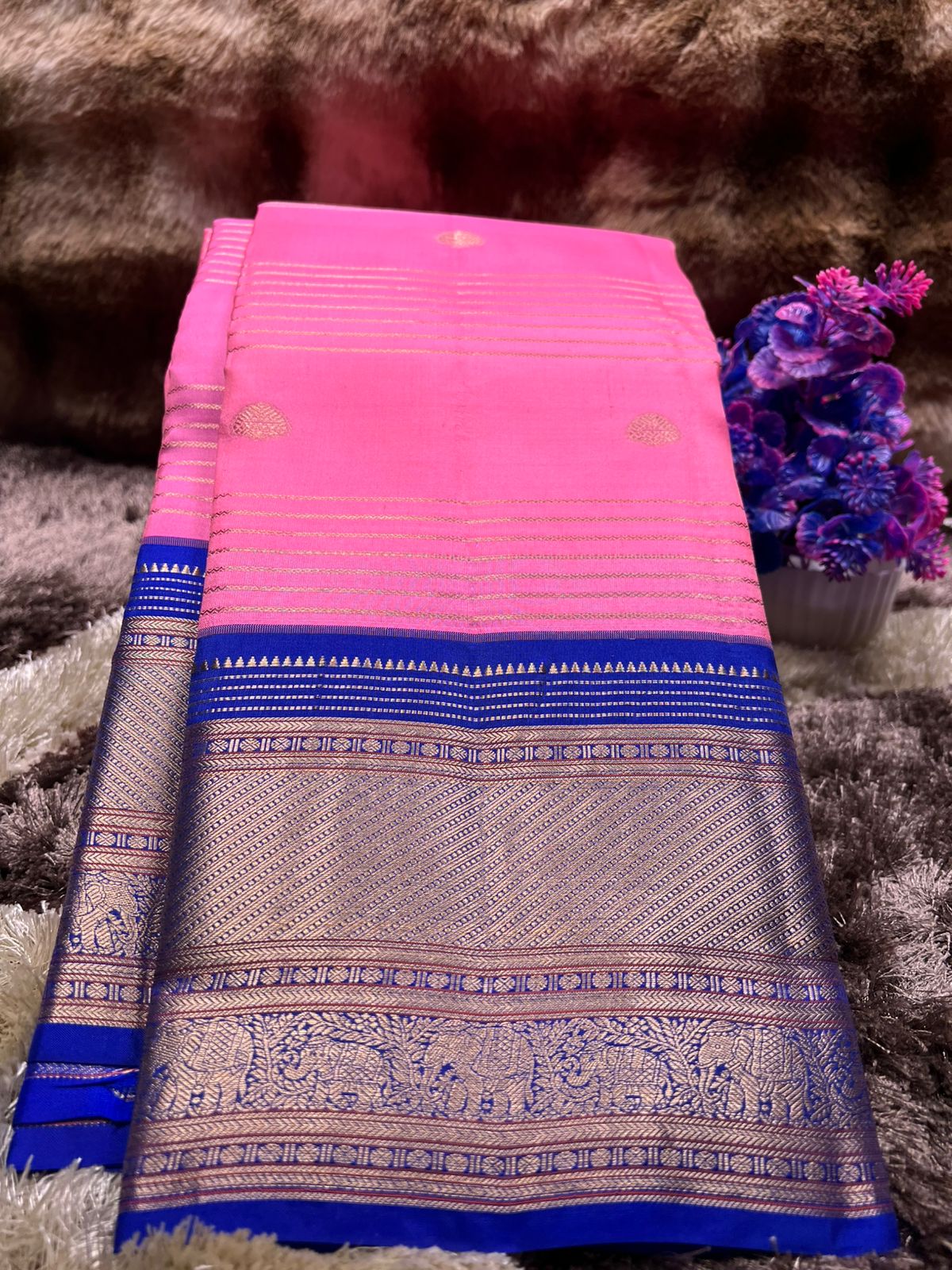 Pure Kanchipuram Silk Saree.