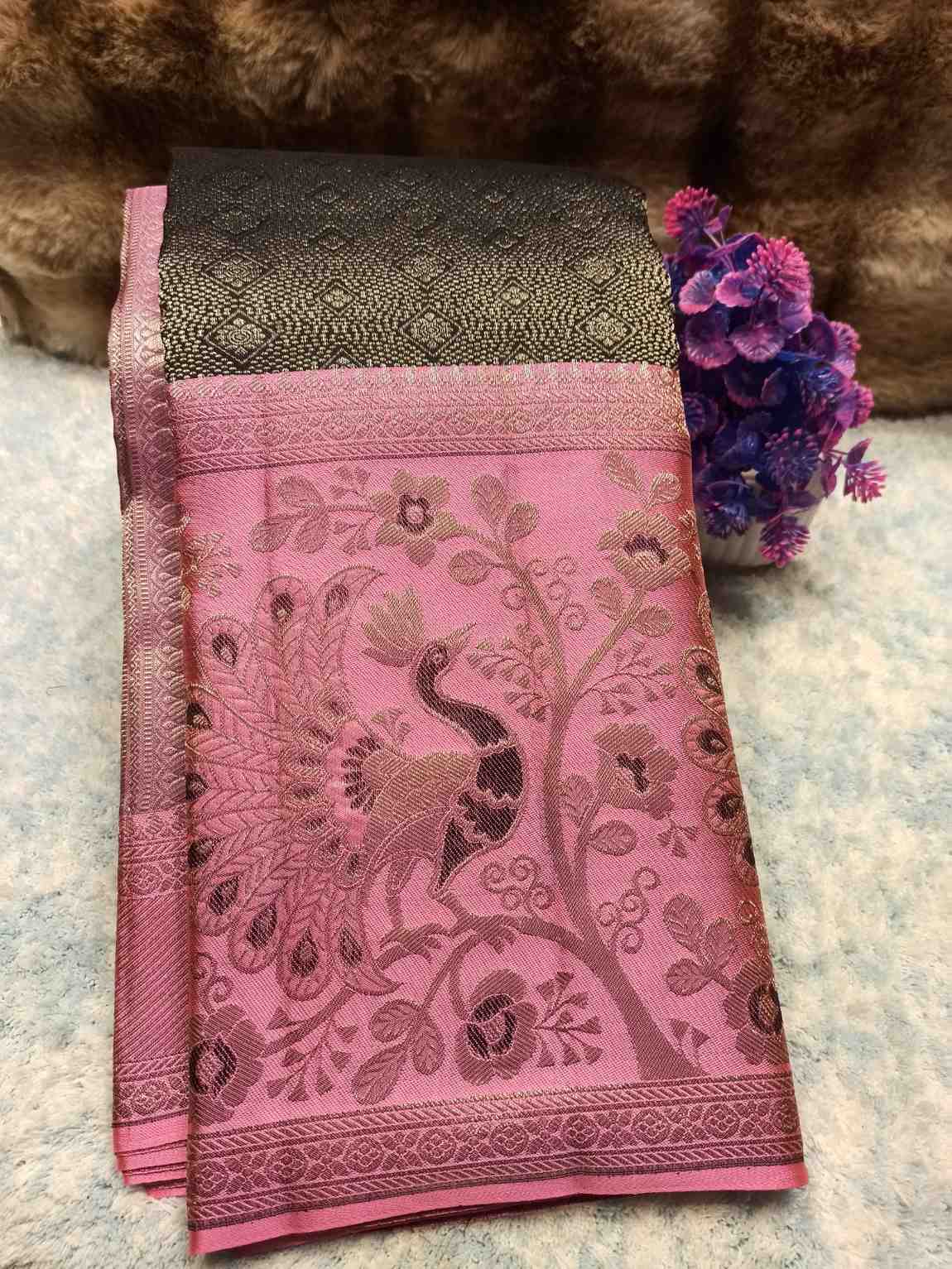 Pure Kanchipuram Silk Saree.