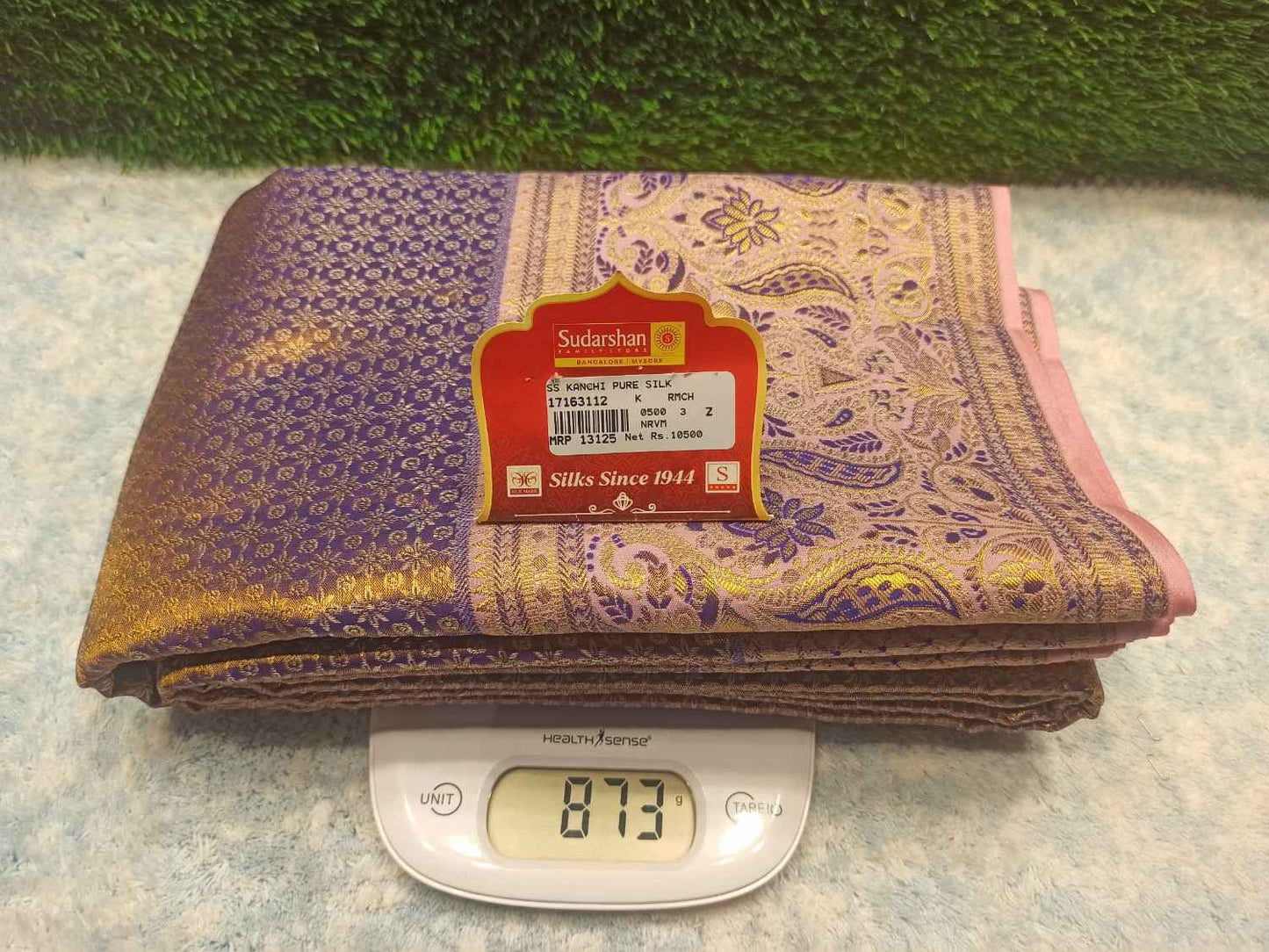 Pure Kanchipuram Silk Saree.