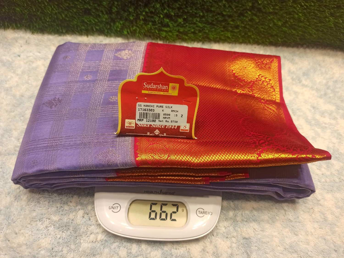 Pure Kanchipuram Silk Saree.