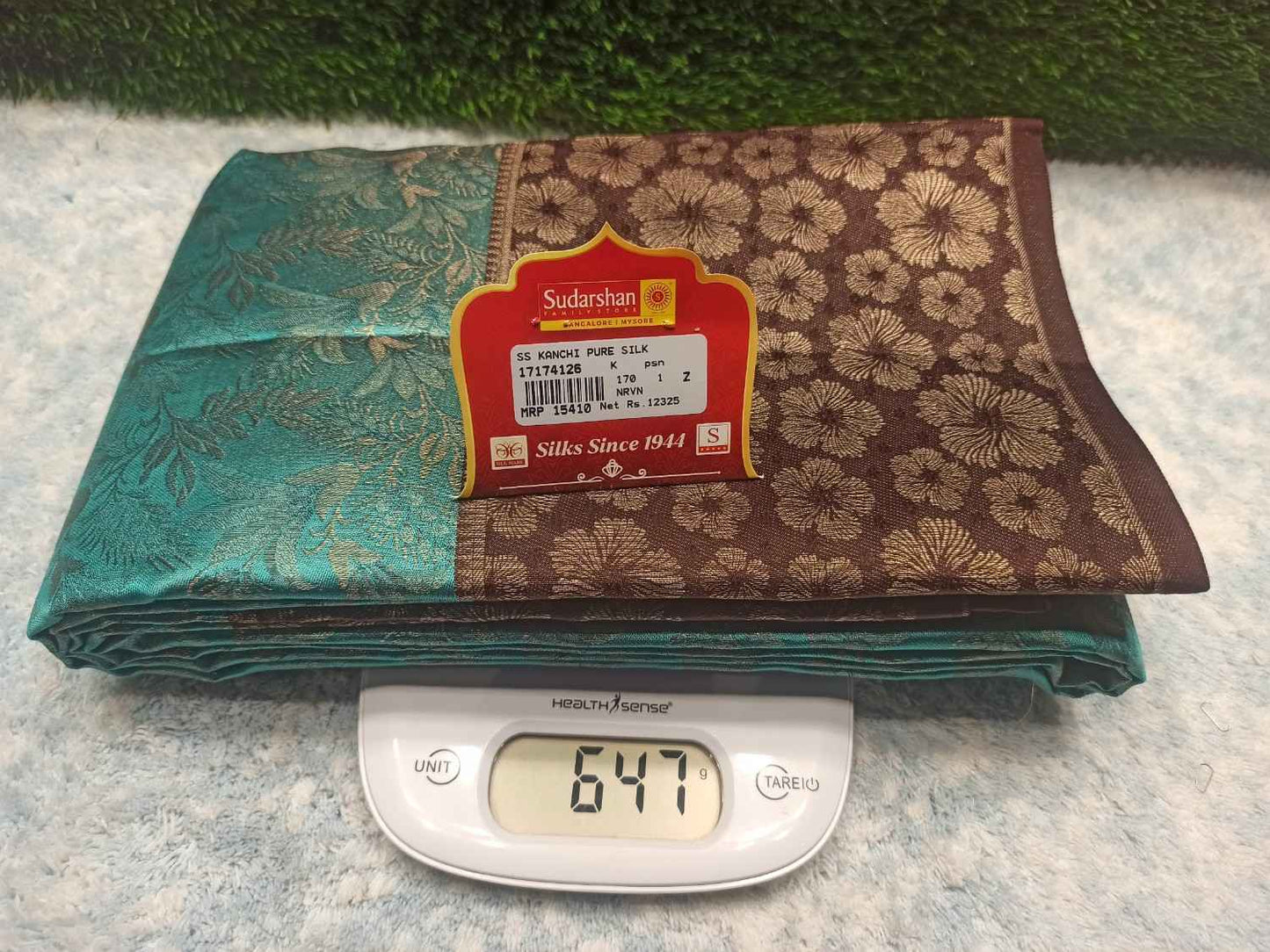 Pure Kanchipuram Silk Saree.