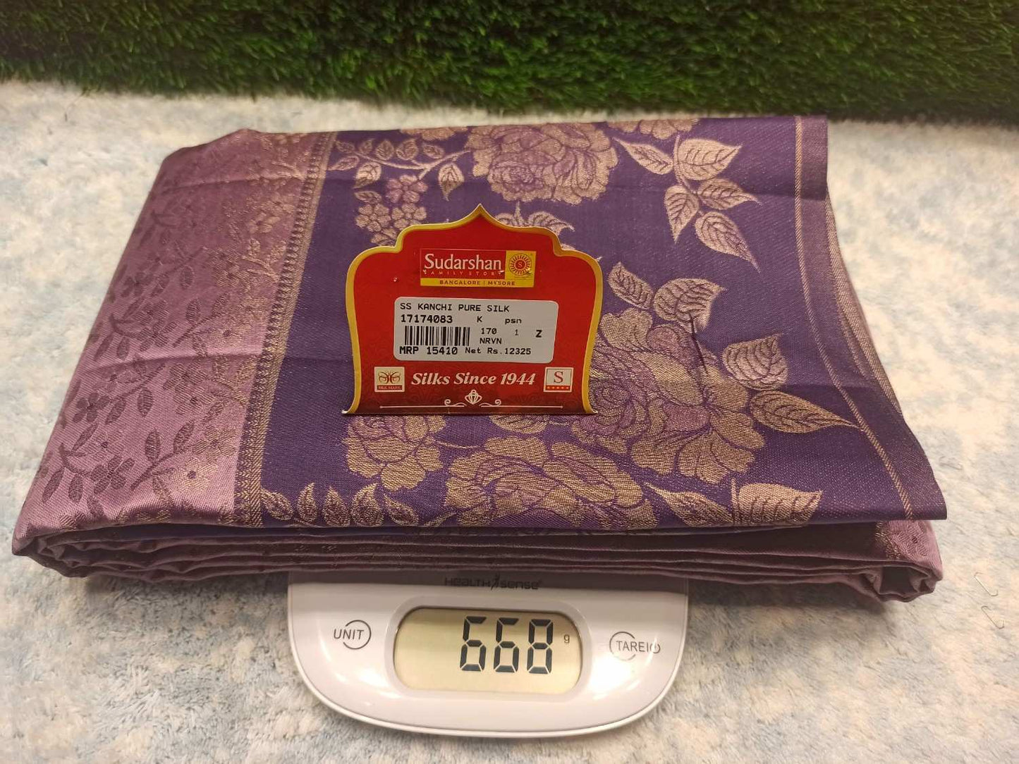 Pure Kanchipuram Silk Saree.