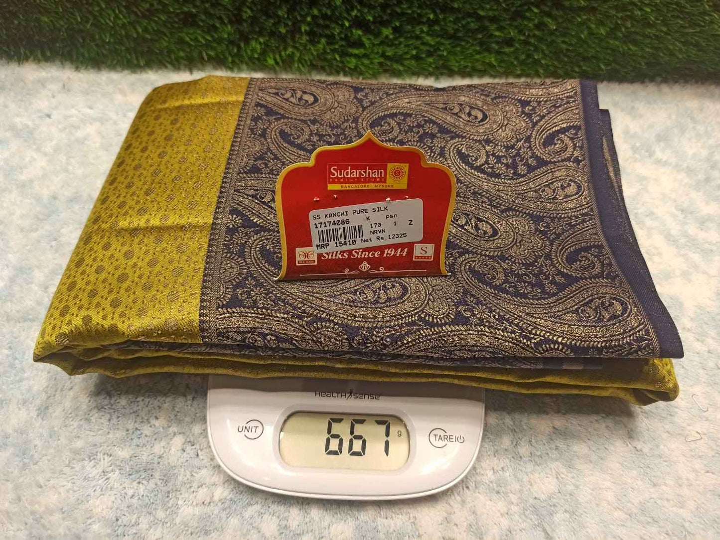 Pure Kanchipuram Silk Saree.
