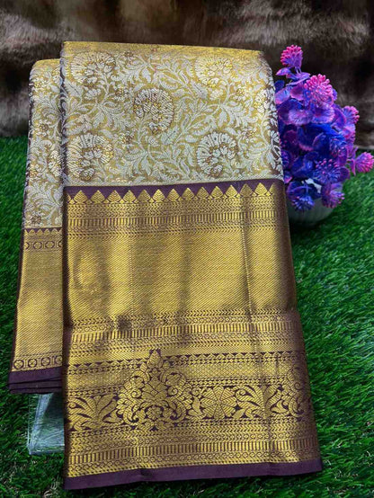 Pure Kanchipuram Silk Saree.