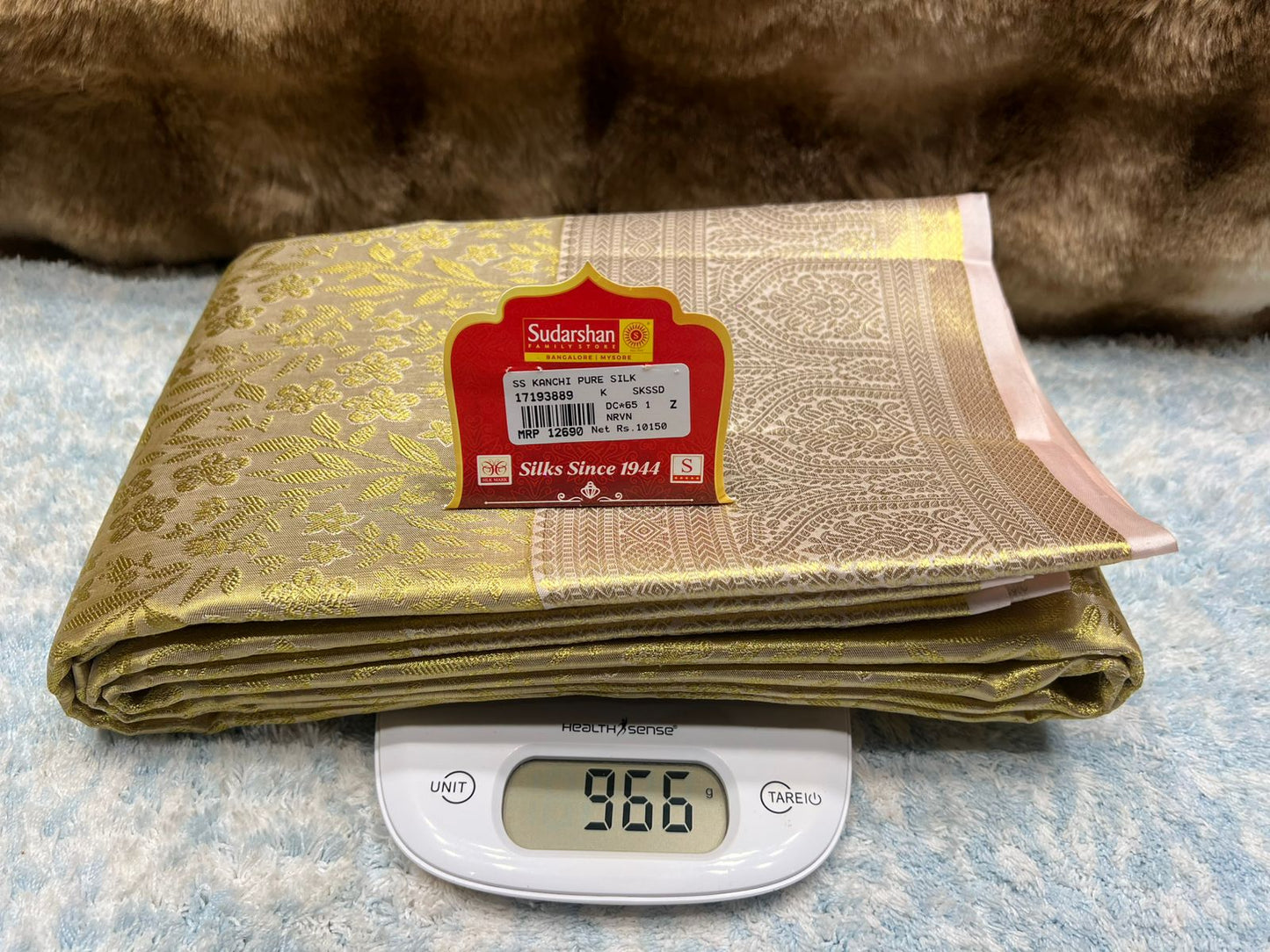 Pure Kanchipuram Silk Saree.