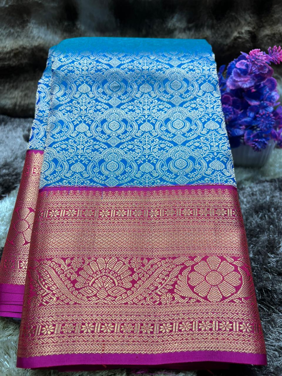 Pure Kanchipuram Silk Saree.