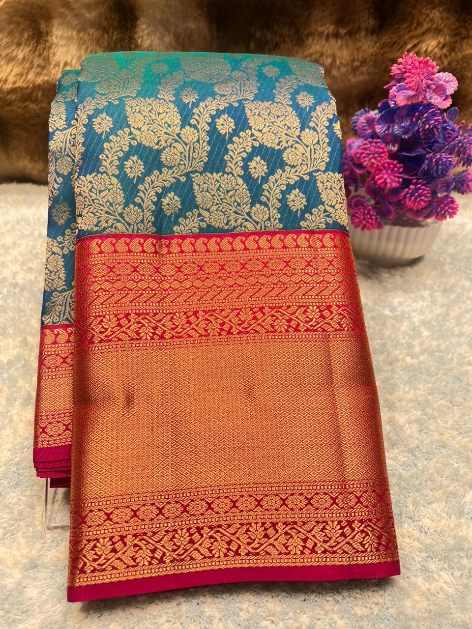 Pure Kanchipuram Silk Saree.