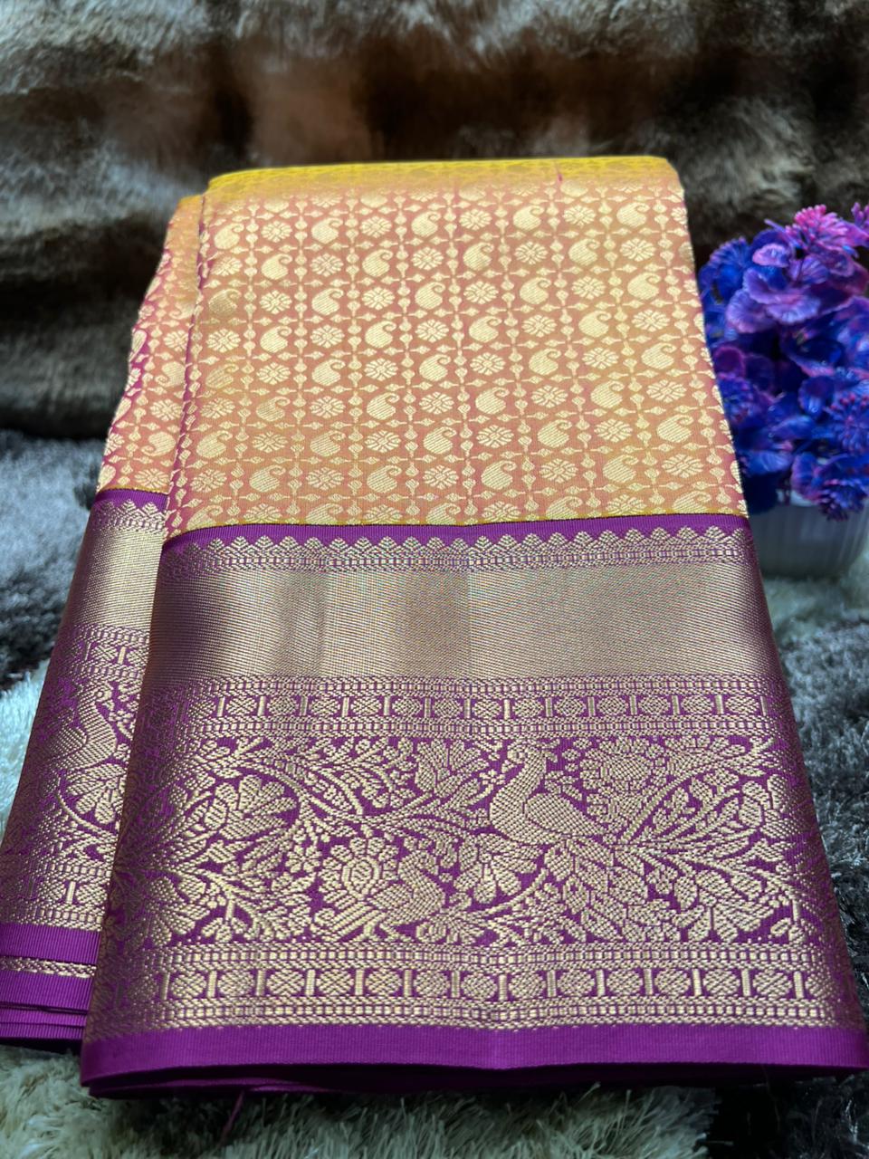Pure Kanchipuram Silk Saree.
