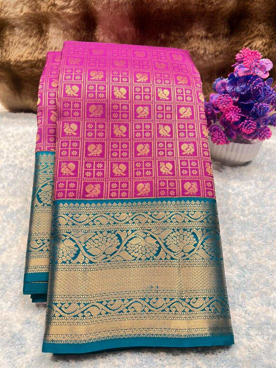Pure Kanchipuram Silk Saree.