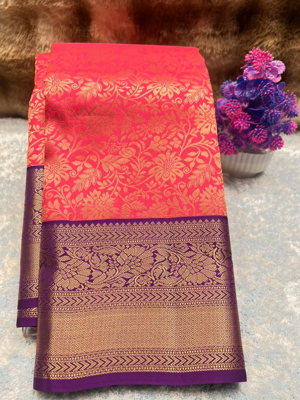 Pure Kanchipuram Silk Saree.