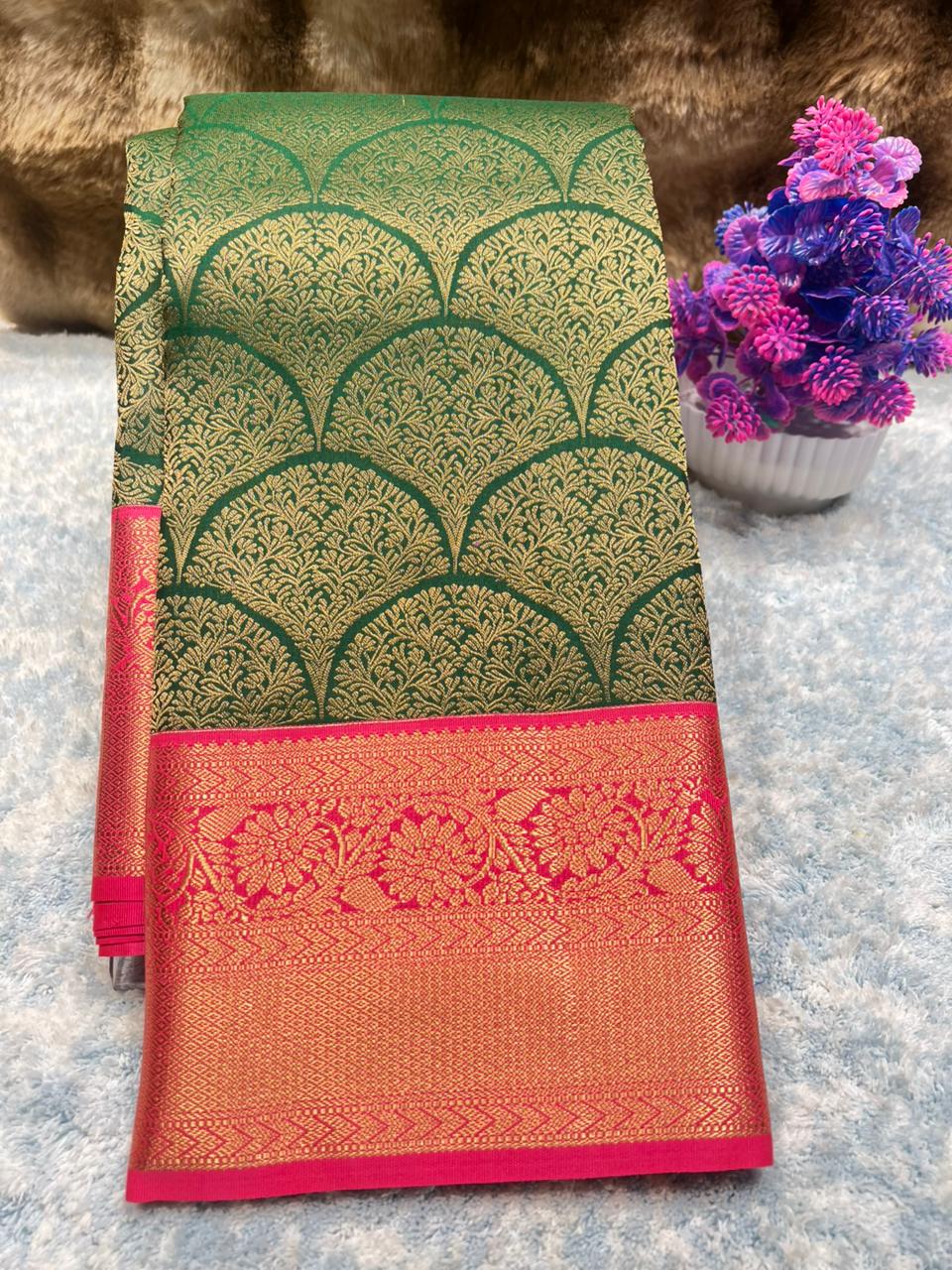 Pure Kanchipuram Silk Saree.