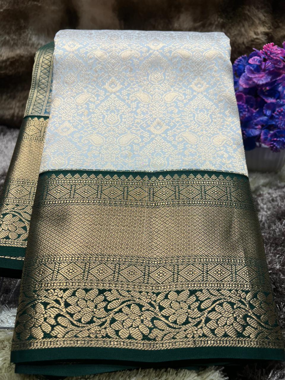 Pure Kanchipuram Silk Saree.