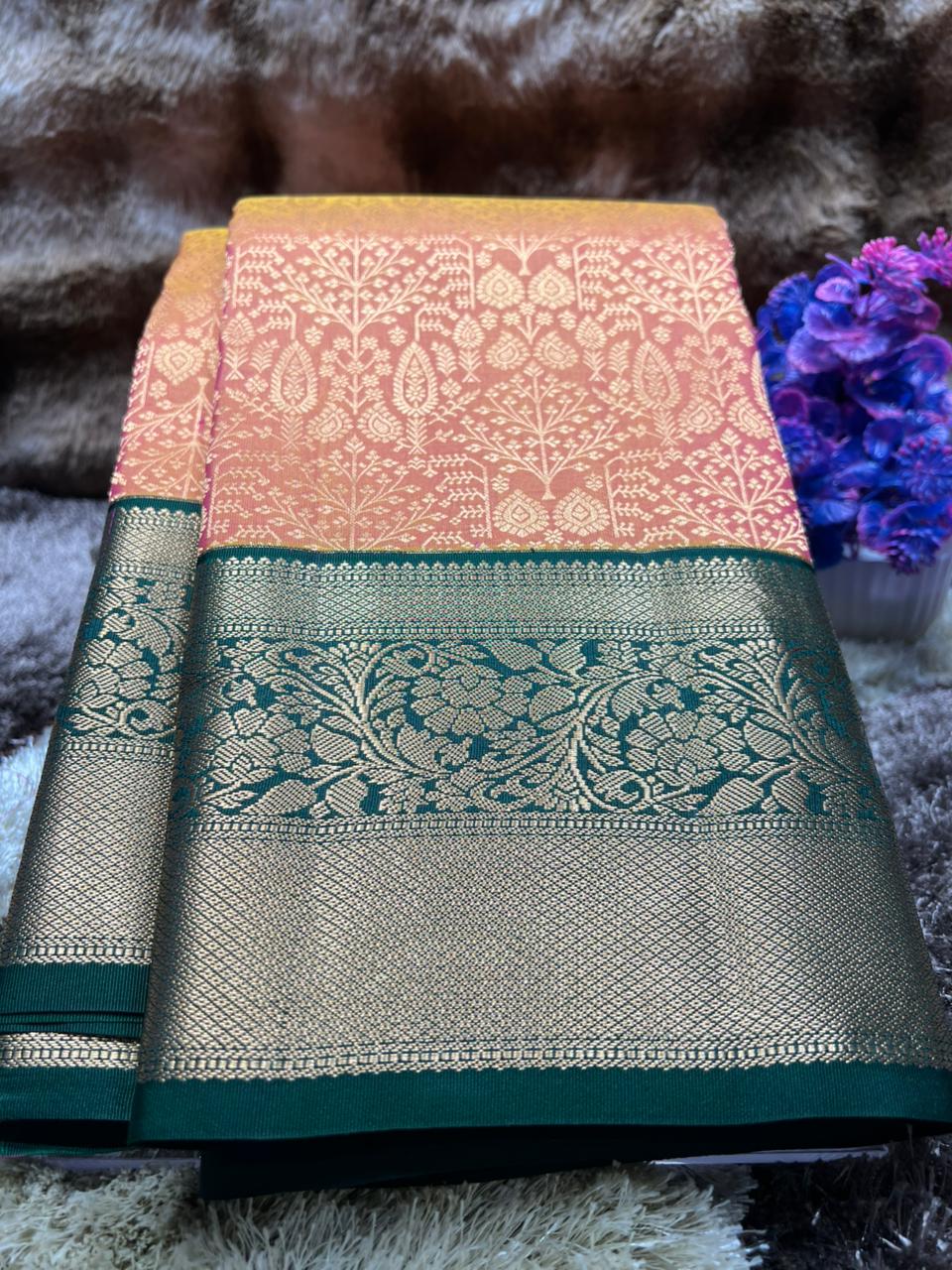 Pure Kanchipuram Silk Saree.